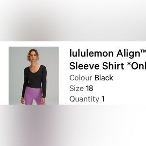 Lululemon Align Long Sleeve